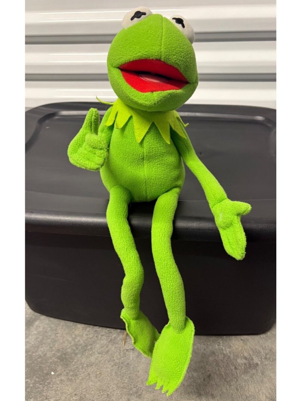 Disney Kermit The Frog Muppet Posable Plush Doll 20" Green Soft Stuffed Animal